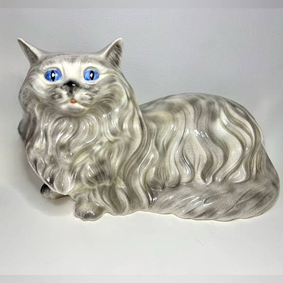 Other - 1970s Life Size Persian Cat Ceramic Figurine – 17”